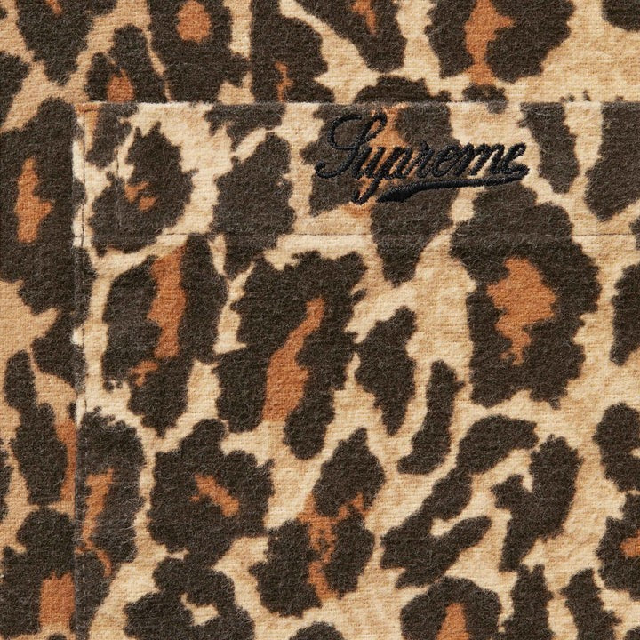 Supreme Flannel Pajama Shirt Leopard