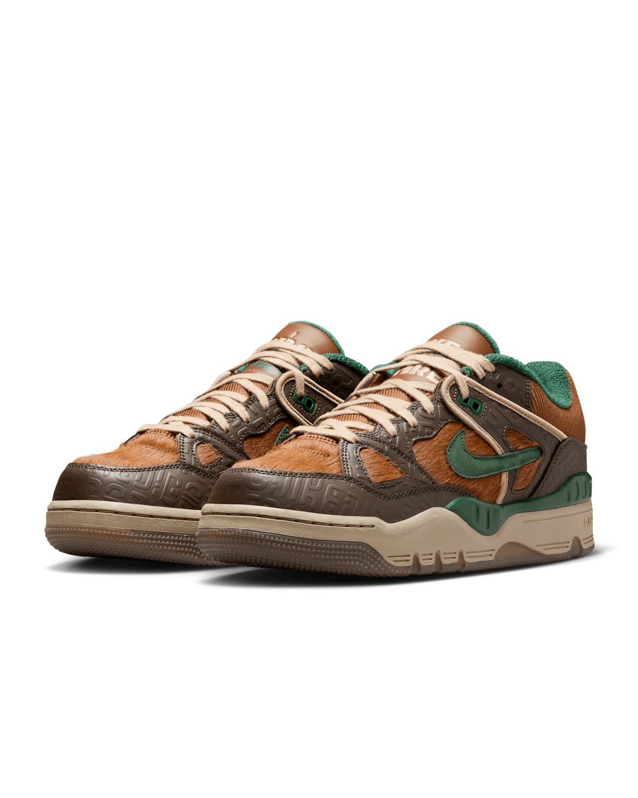 HQ7533-201 NIGO Nike Air Force 3 Low Baroque Brown Pecan Heel Logo OGIN (Men's)