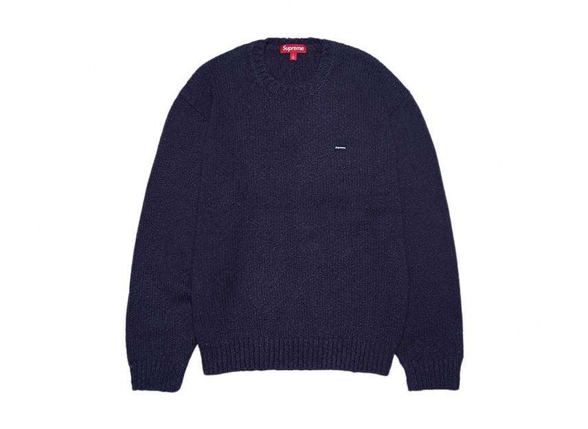 Supreme Boucle Small Box Sweater Navy