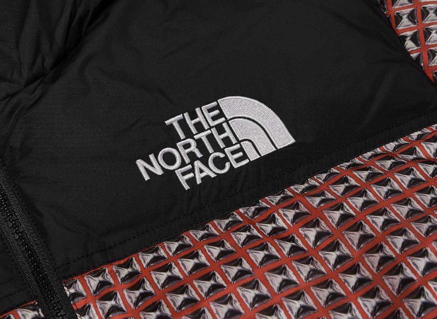 Supreme The North Face Studded Nuptse Jacket Red