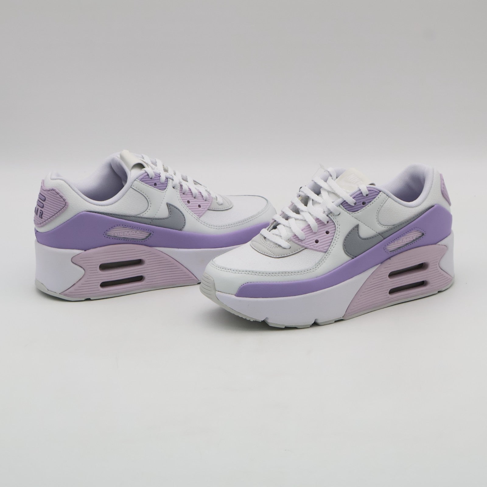 FD4328-113 Nike Air Max 90 LV8 White Hydrangeas Summit White Wolf Grey (Women's)