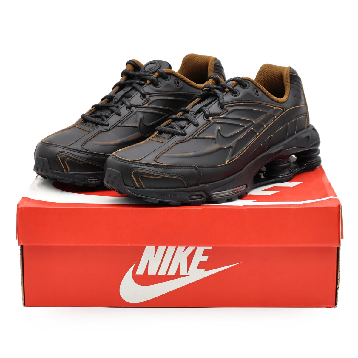 HV4447-010 Nike Shox Ride 2 Black and Light British Tan (Men's)