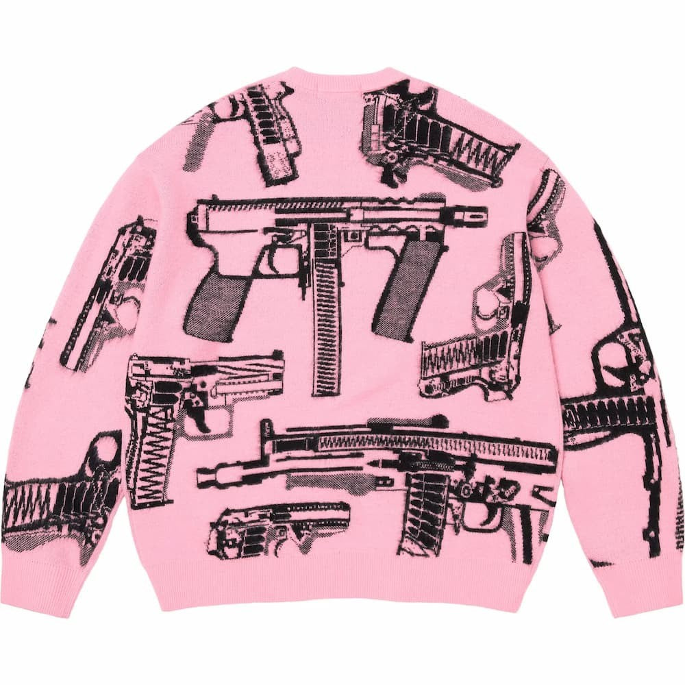 Supreme Guns Sweater Pink