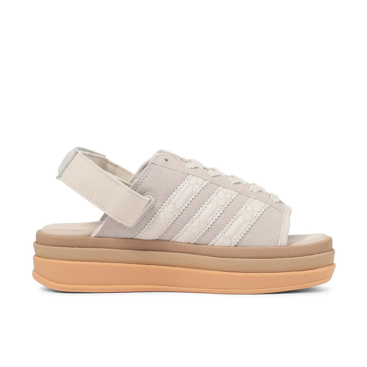 IH6632 adidas Gazelle Bold Sandals Alumina Gold Metallic (Women's)