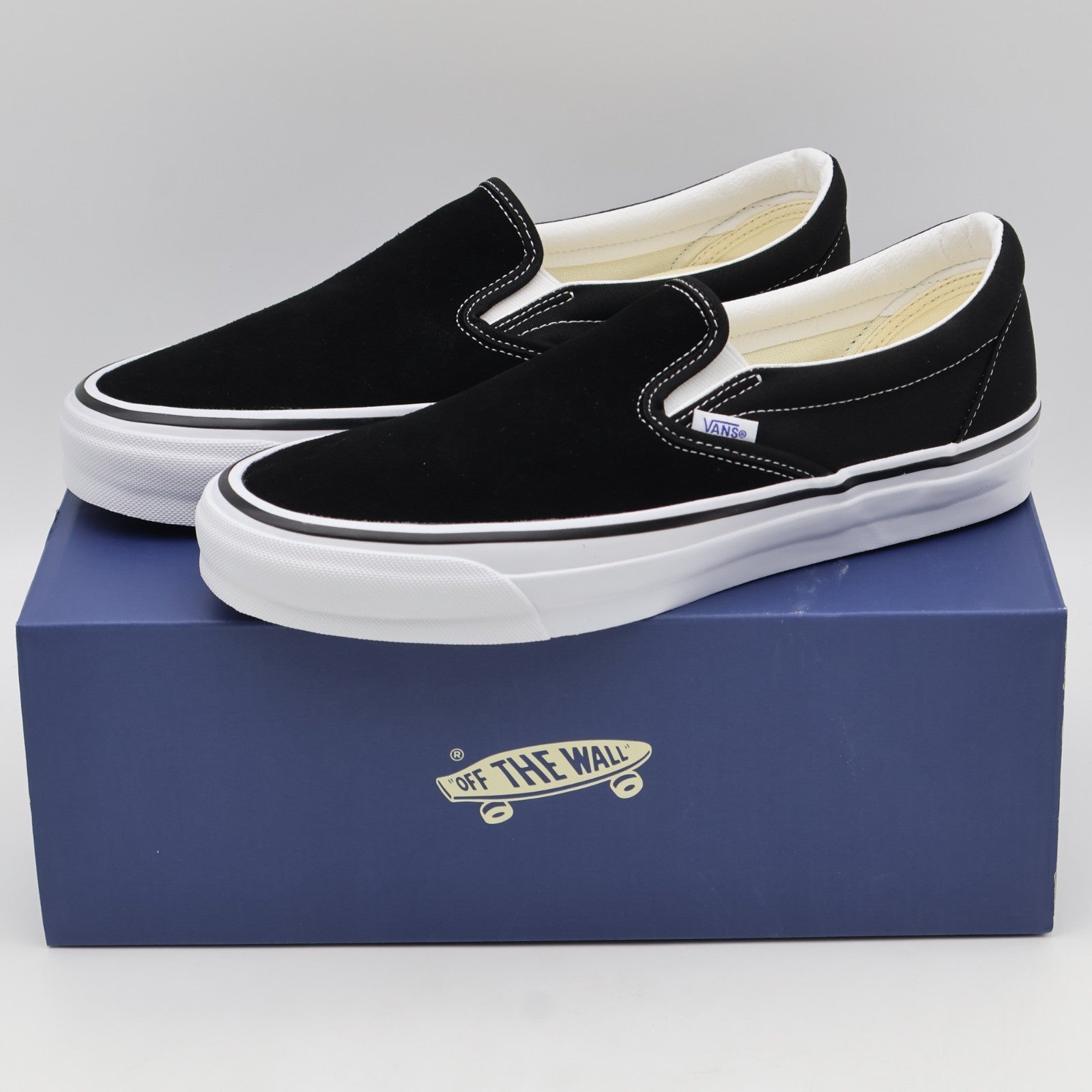 vn000d5ay28 Vans Premium Slip-On 98 Black White (Men's)