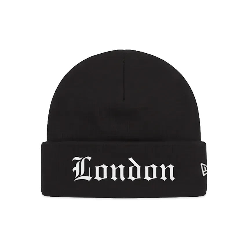 Supreme New Era Shop Beanie (London) Black