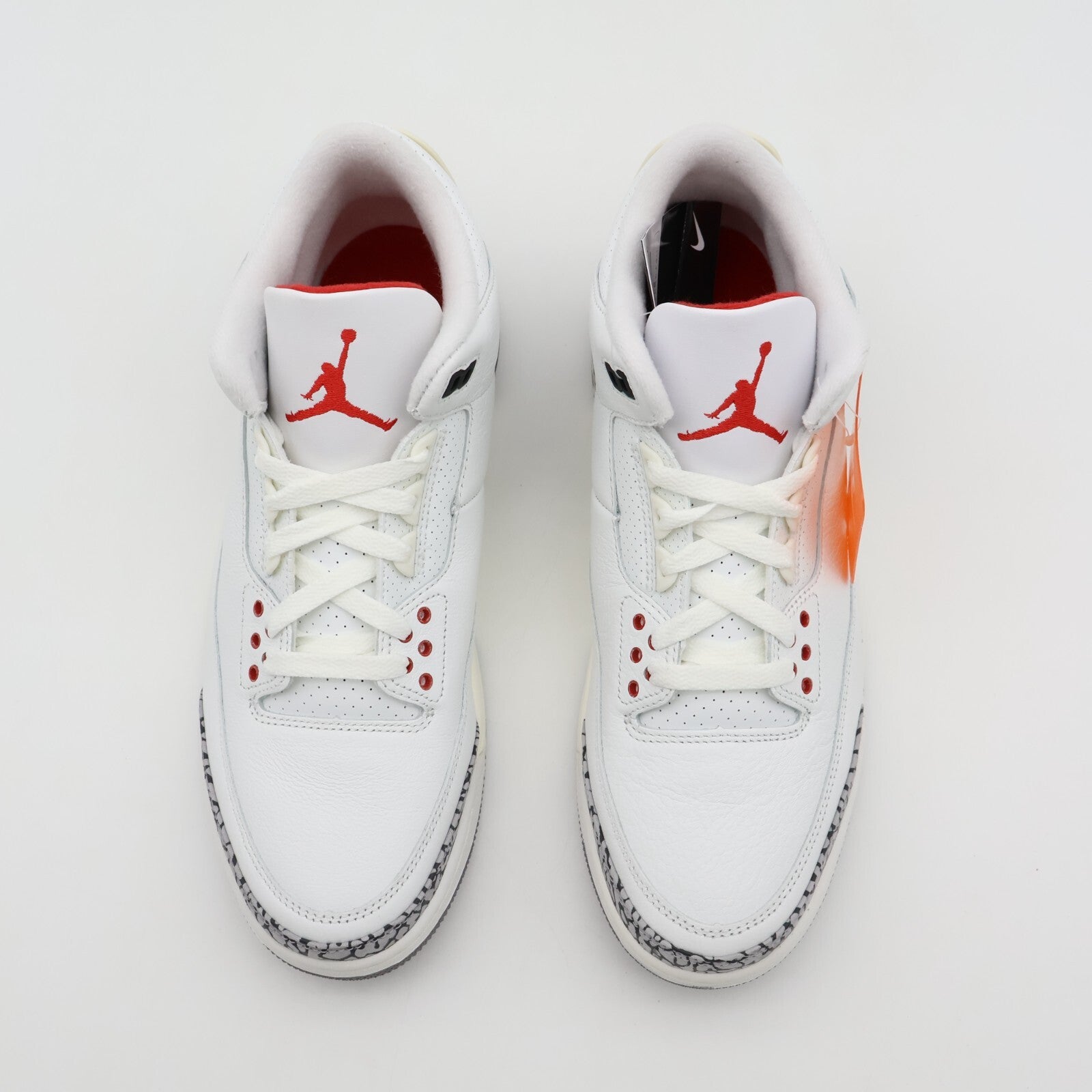 DN3707-100 Nike Air Jordan 3 Retro White Cement Reimagined Fire Red (Men's)