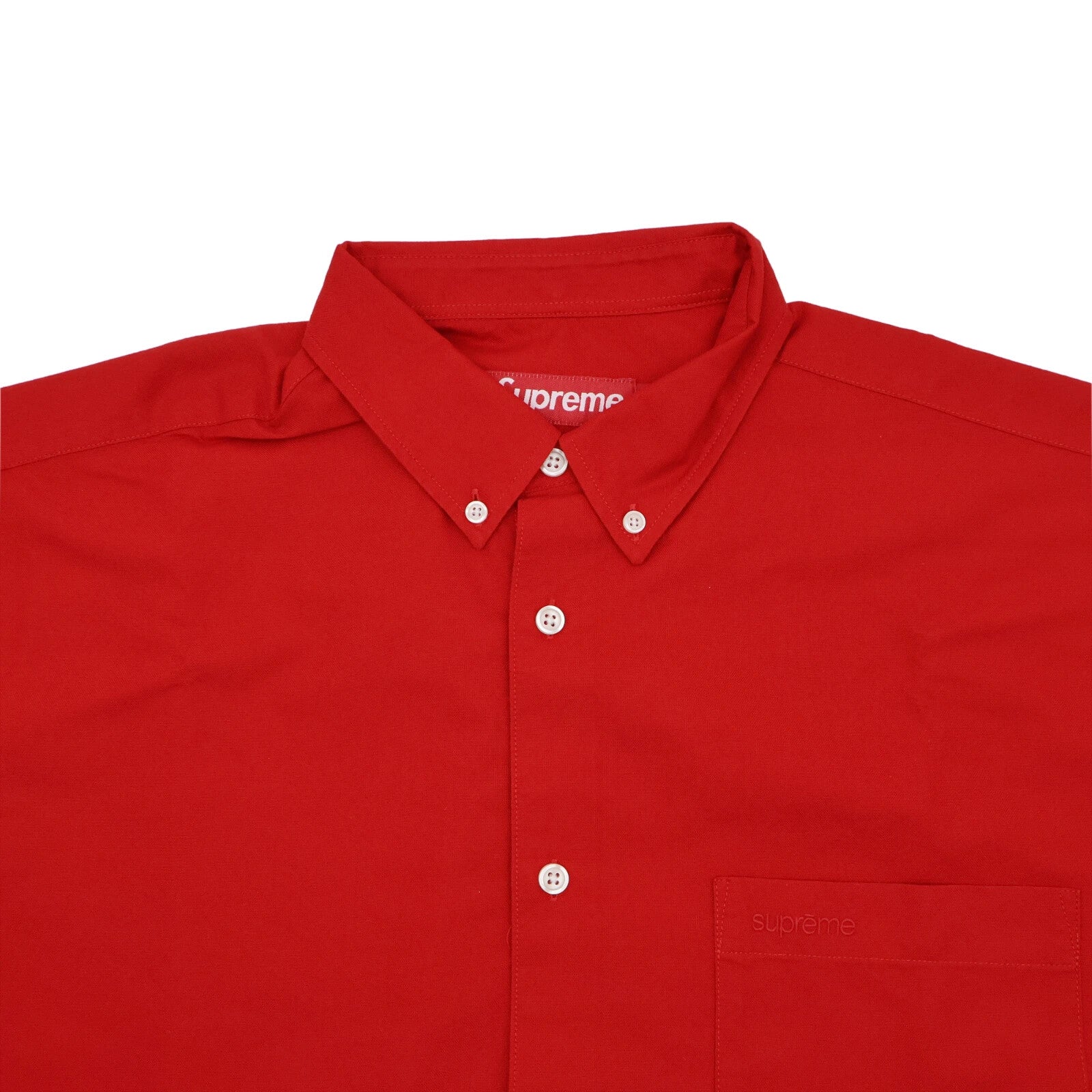 Supreme Loose Fit Oxford S/S Shirt Red