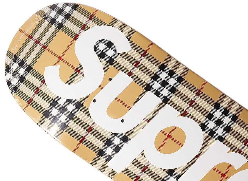 Supreme Burberry Skateboard Beige