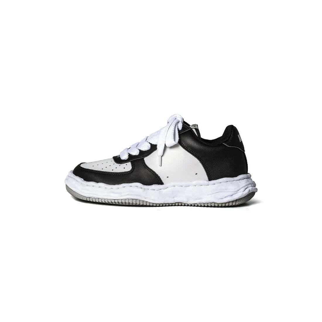 A08FW706-black/white Maison MIHARA YASUHIRO WAYNE OG Sole Leather Low-top(Men's)