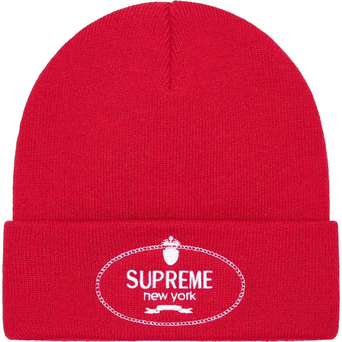 Supreme Crest Beanie Red