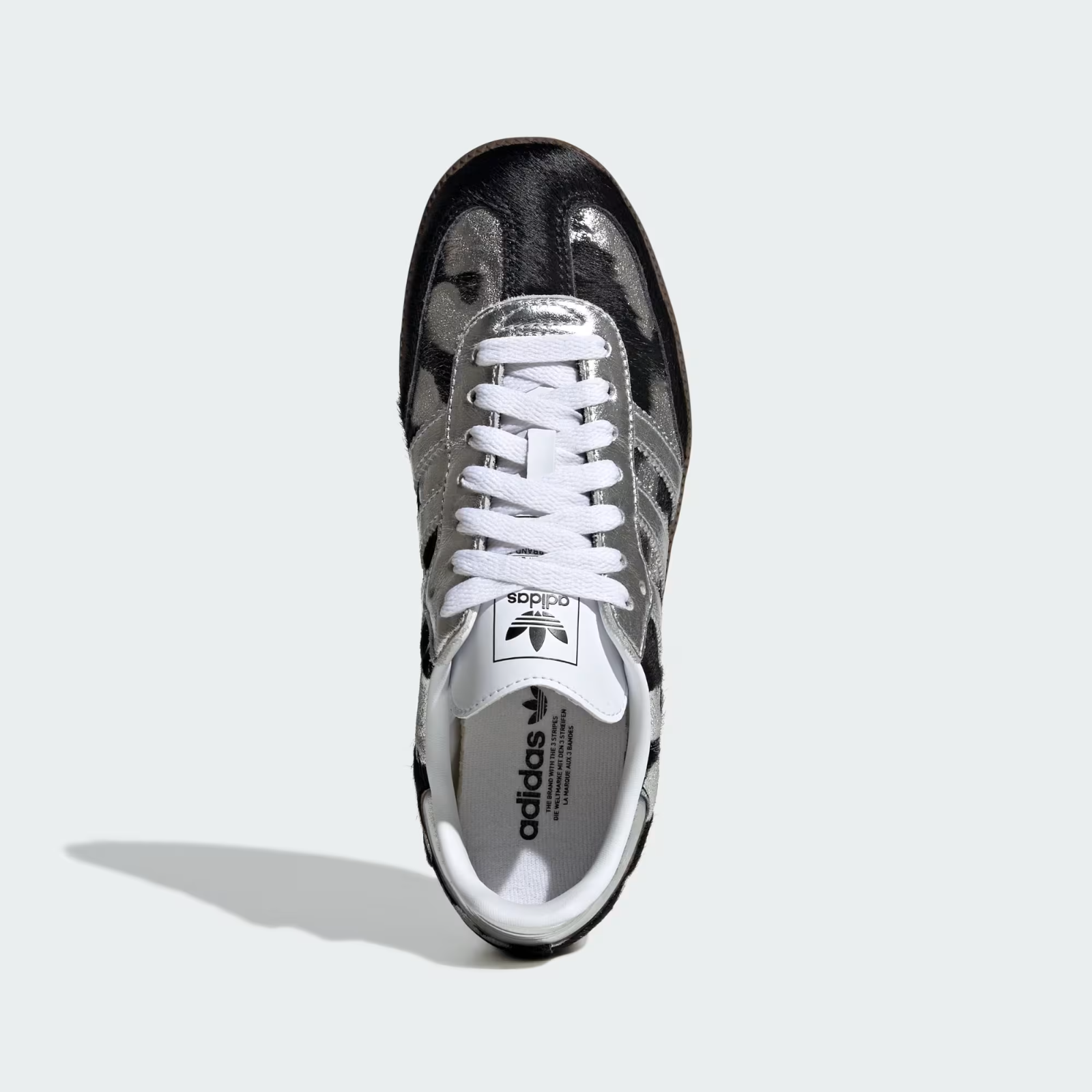 KJ2313 adidas Samba OG Pony Hair "Core Black/Silver Metallic" (Women's)