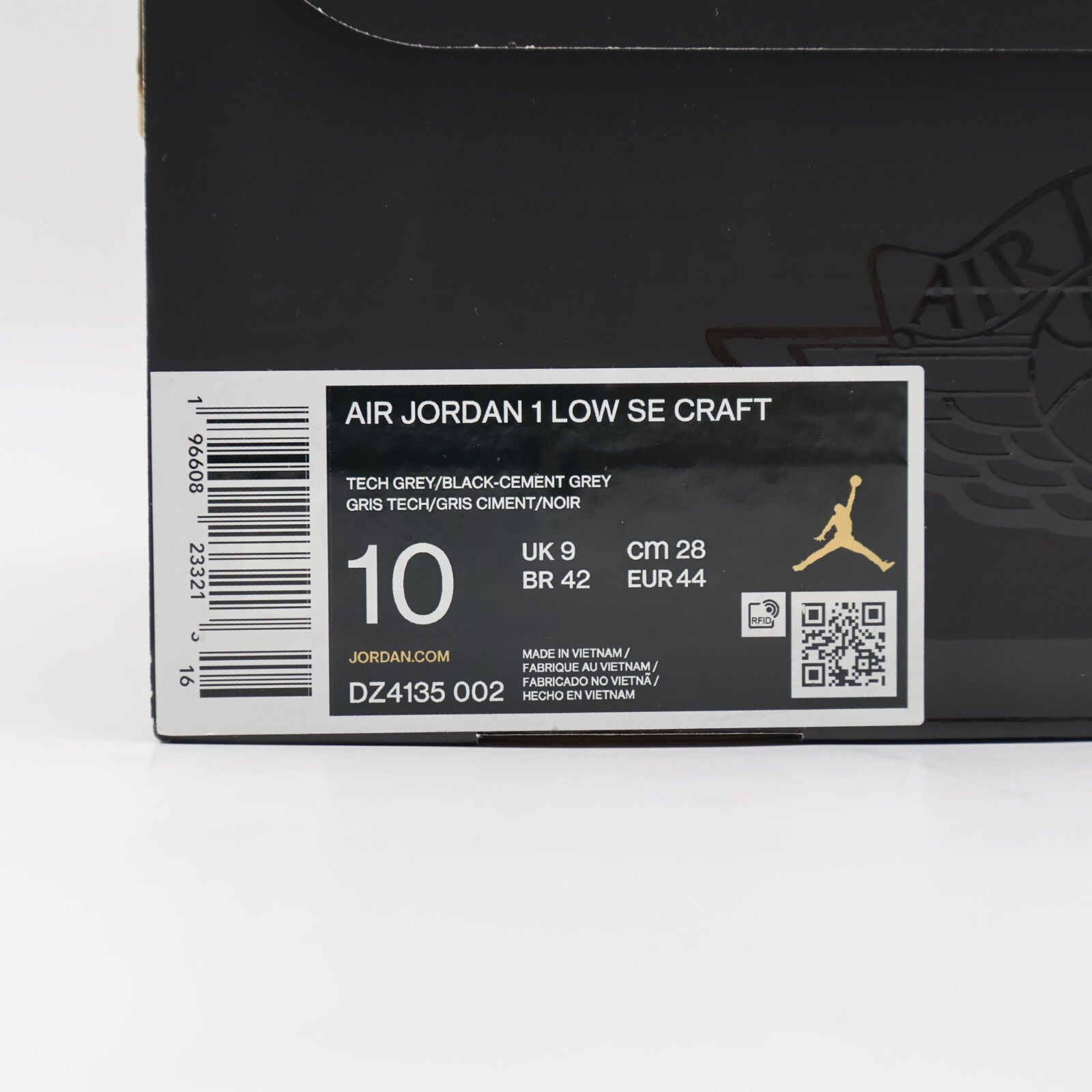 DZ4135-002 Nike Air Jordan 1 Low SE Craft Inside Out Cement Tech Grey (Men's)