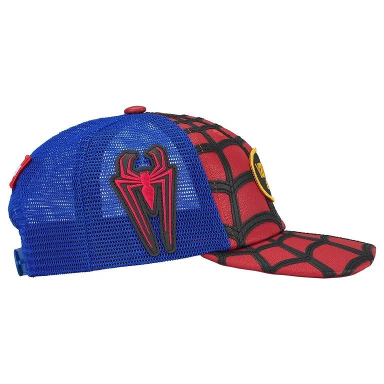 Supreme x Vanson Leathers Spider-Man Mesh Back 6-Panel Red