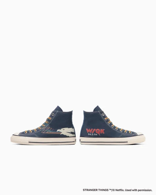 31316480 Stranger Things 5 Ã Converse All Star Aged 87 TS Hi Navy (Men's)