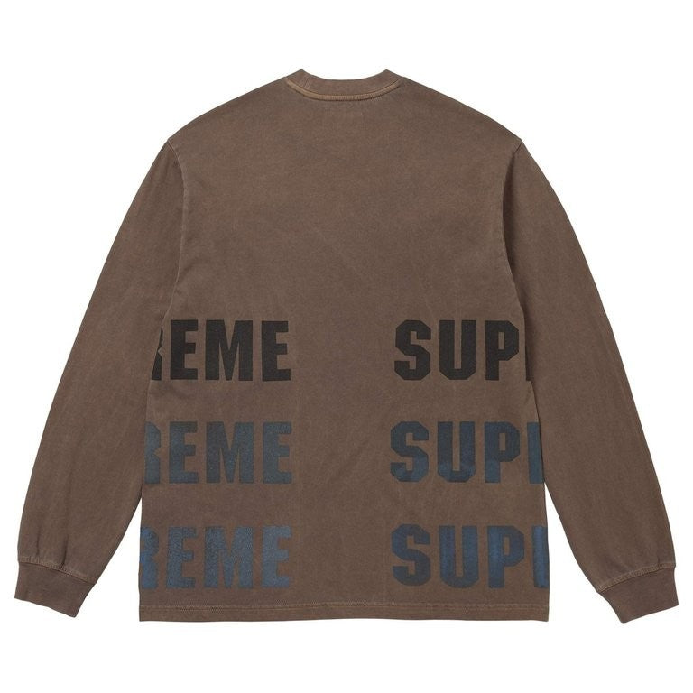 Supreme Reflective L/S Top Brown
