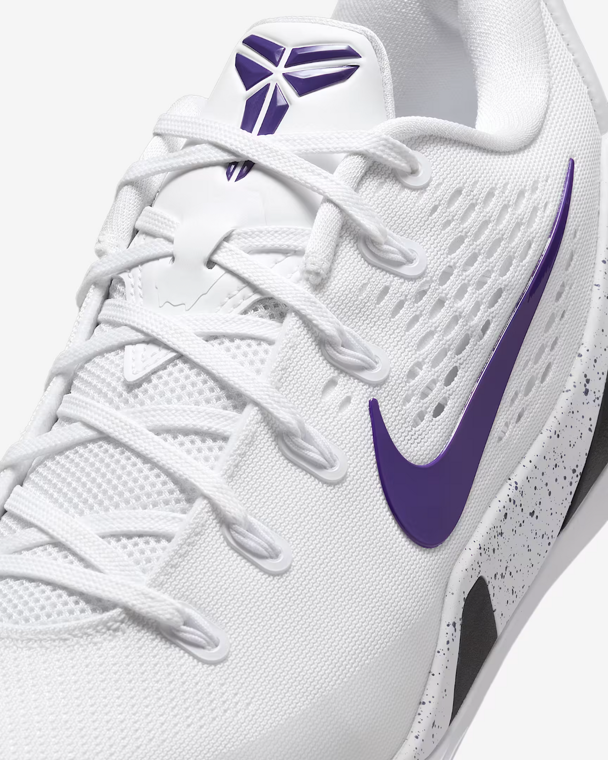 IH1401-100 Nike Kobe 9 Elite Low EM Protro White White Court Purple (Men's)