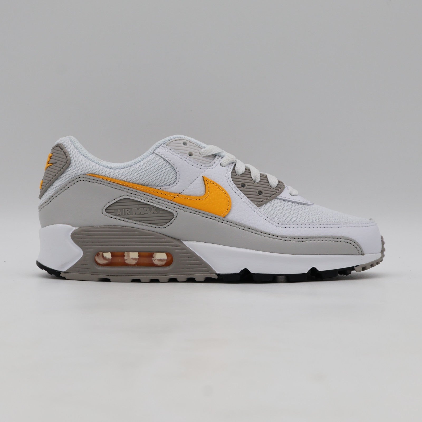 DM0029-119 Nike Air Max 90 White College Grey Vast Grey Laser Orange (Men's)