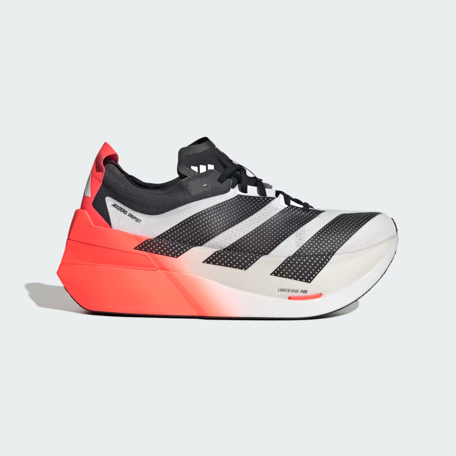 LA6218 adidas Adizero Dropset Elite "Cloud White/Solar Red/Core Black" (Men's)