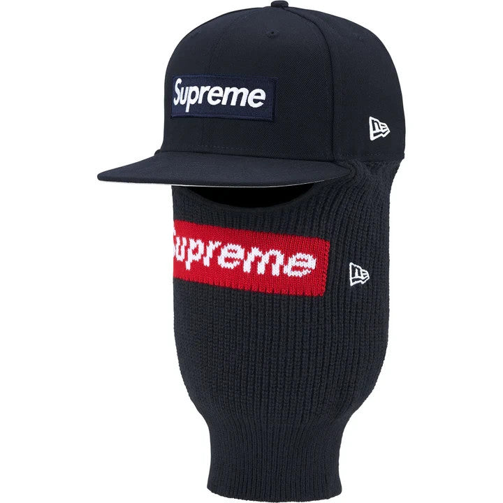 Supreme Box Logo New Era Balaclava Navy