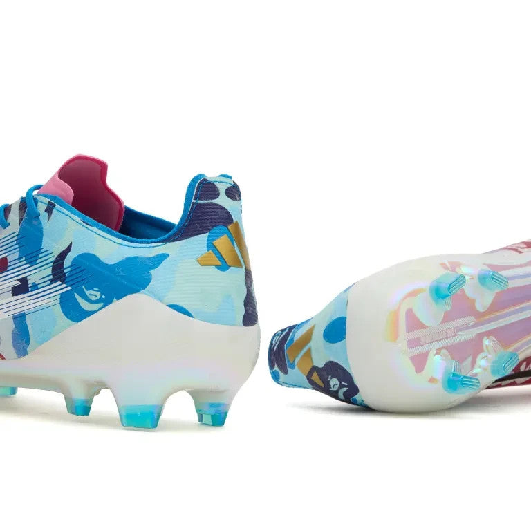 JS0573 A BATHING APE adidas F50 Elite FG Clear Pink Cloud White Icey Blue(Men's)