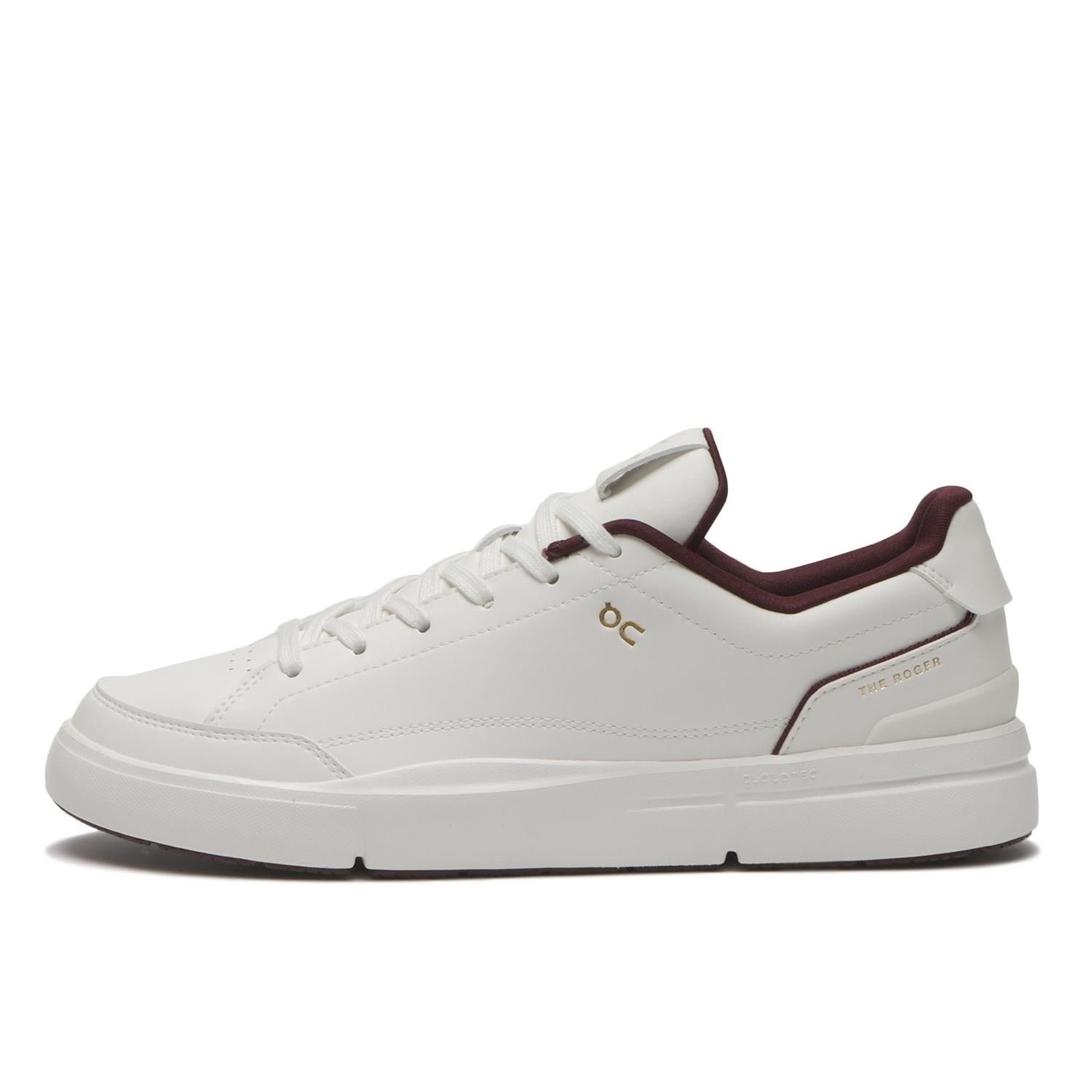 3MG10484758 On THE ROGER Centre Court Ivory Maroon (Men's)