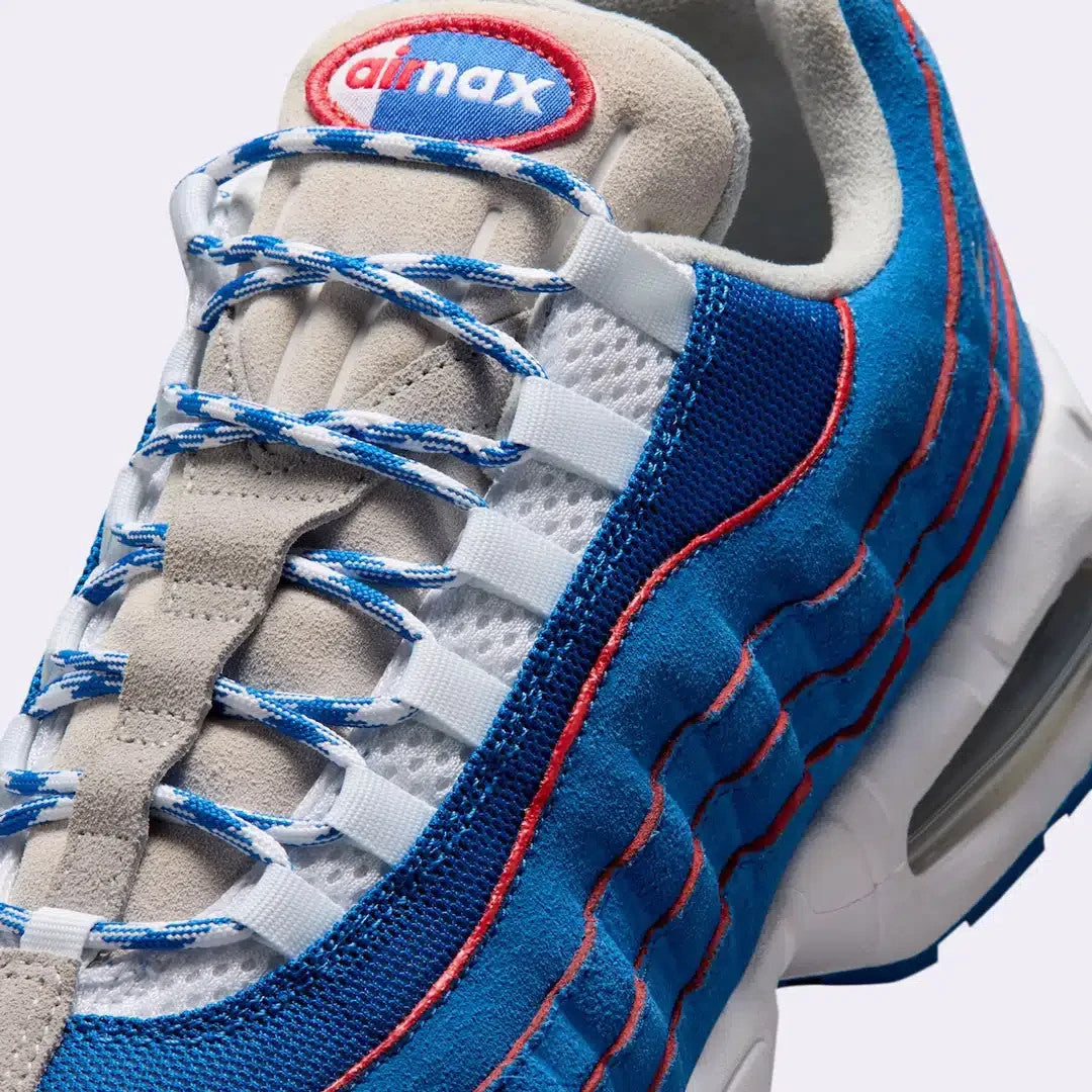 IR1944-400 Nike Air Max 95 Big Bubble "Blue Sapphire/Metallic Silver" (Men's)