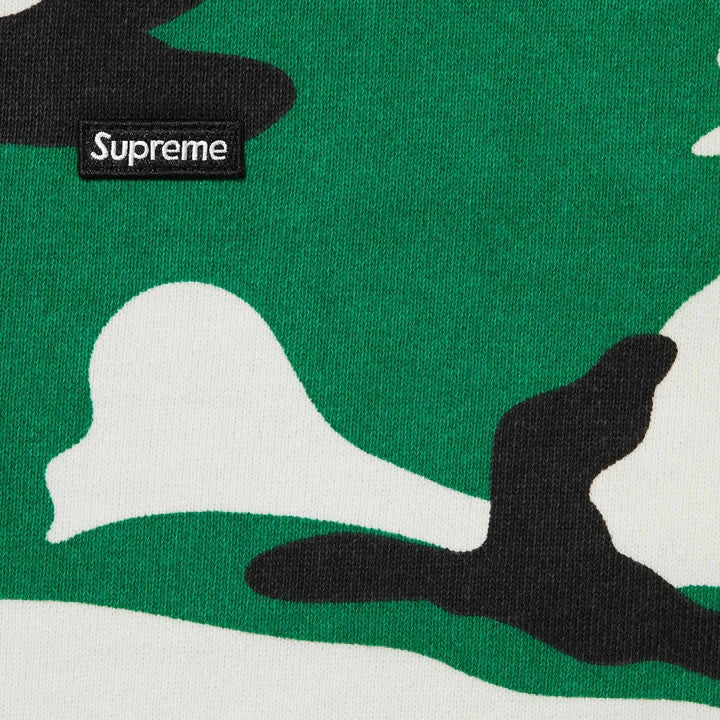 Supreme Small Box Zip Up Hooded Sweatshirt Green Camo