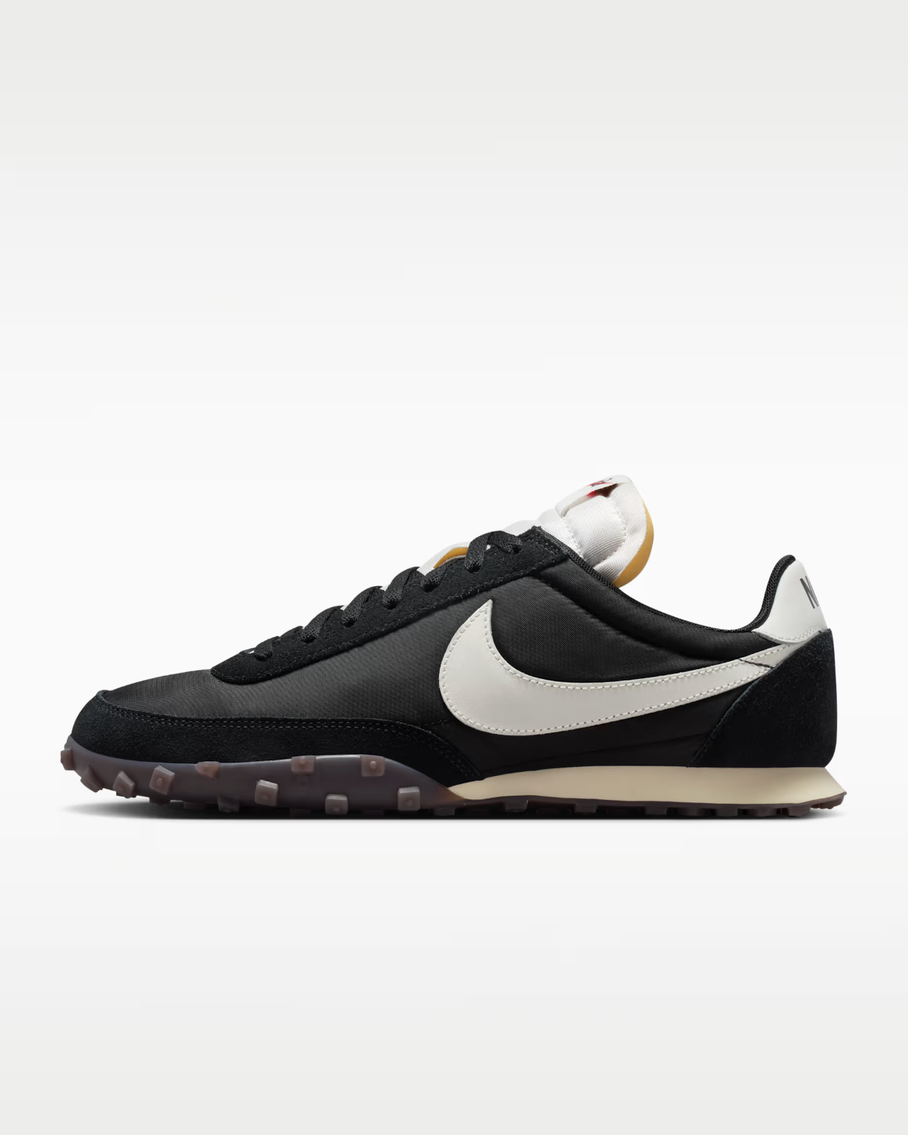 IM8658-103 Nike Waffle Racer BLACK/SAIL-COCONUT MILK-GUM DARK BROWN (Men's)