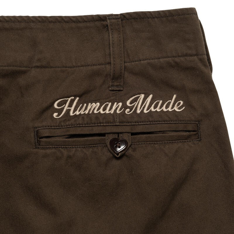 HUMAN MADE 2 Tuck Pants Brown