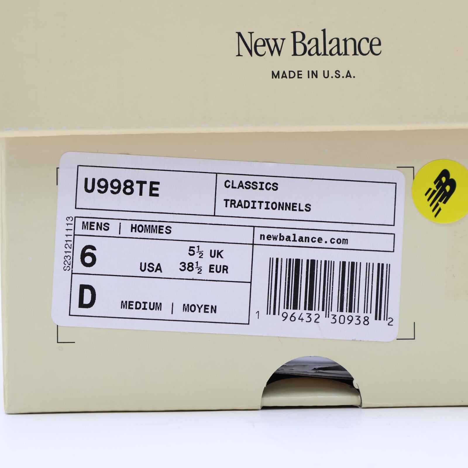 U998TE New Balance 998 Plum Purple