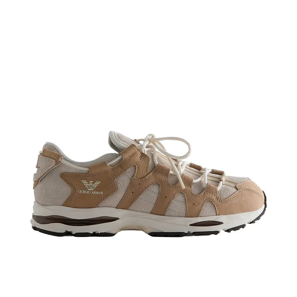 1203B646-200 KITH Ã Giorgio Armani Ã Asics Gel-Mai 0.1 White Onyx/Safari (Men's)