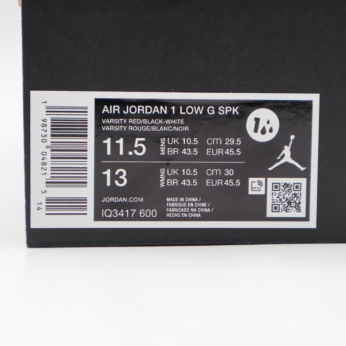 IQ3417-600 Nike Air Jordan 1 Low Golf "Chicago" (Men's)