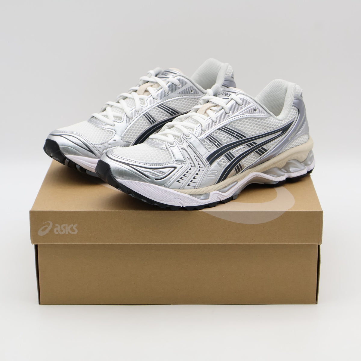 1203A537-110 Asics Gel-Kayano 14 White Graphite Grey (Men's)