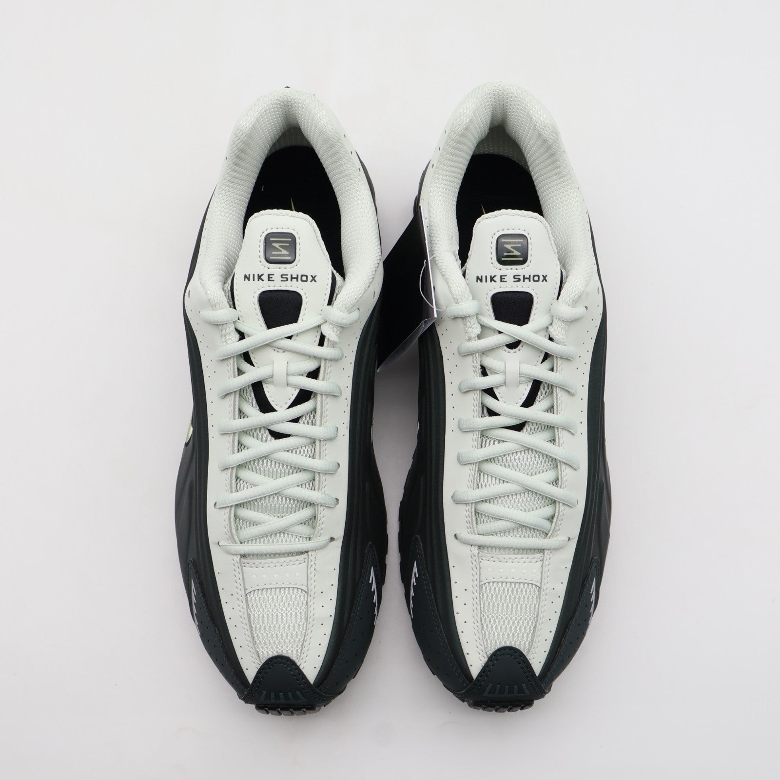 HQ1988-300 Nike Shox R4 Black Spruce Spruce Aura Black Olive Aura (Men's)