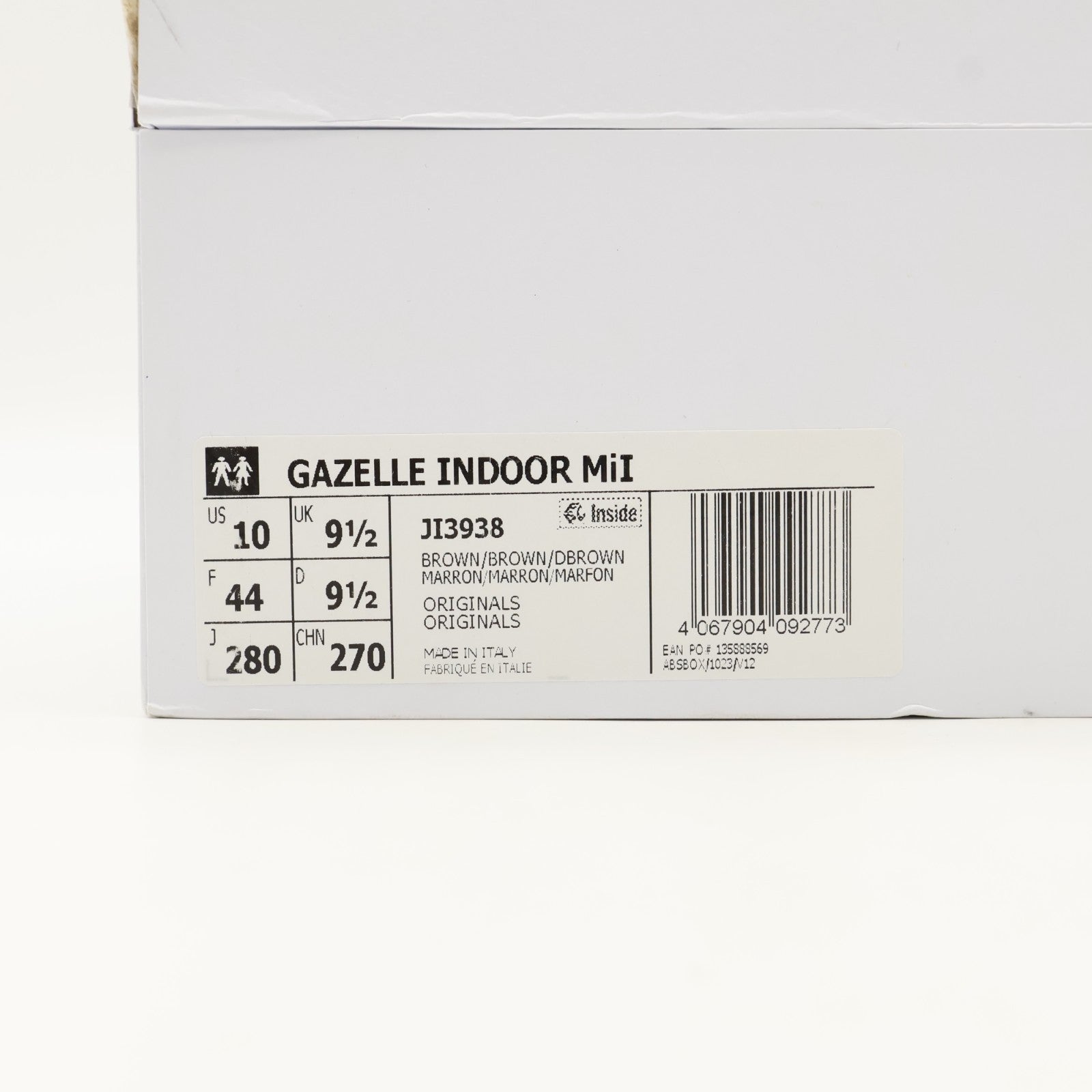 JI3938 adidas Originals Gazelle Indoor Made in Italy Brown (Men's)