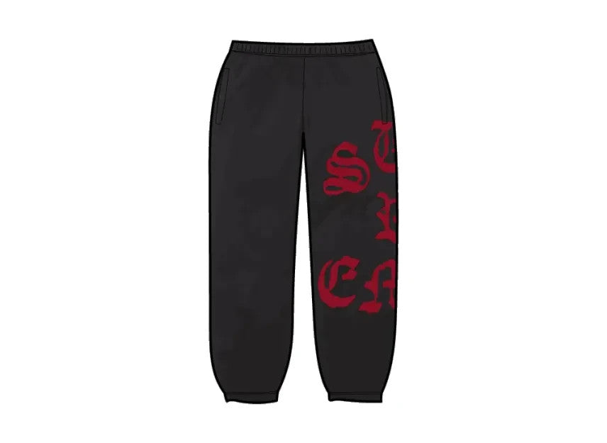 Supreme Cut Out Sweatpant "Black"