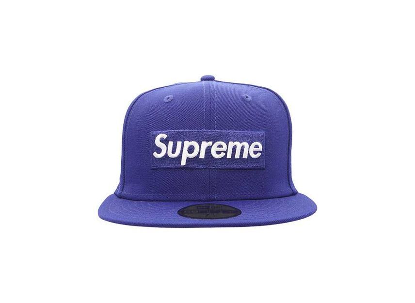Supreme MLB Teams Box Logo New Era Dark Royal