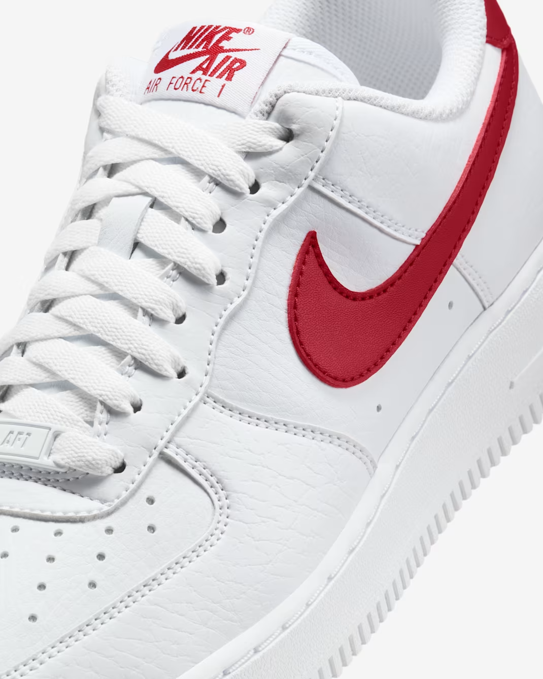 DC9486-117 Nike Air Force 1 '07 Next Nature White Team Crimson (Women's)