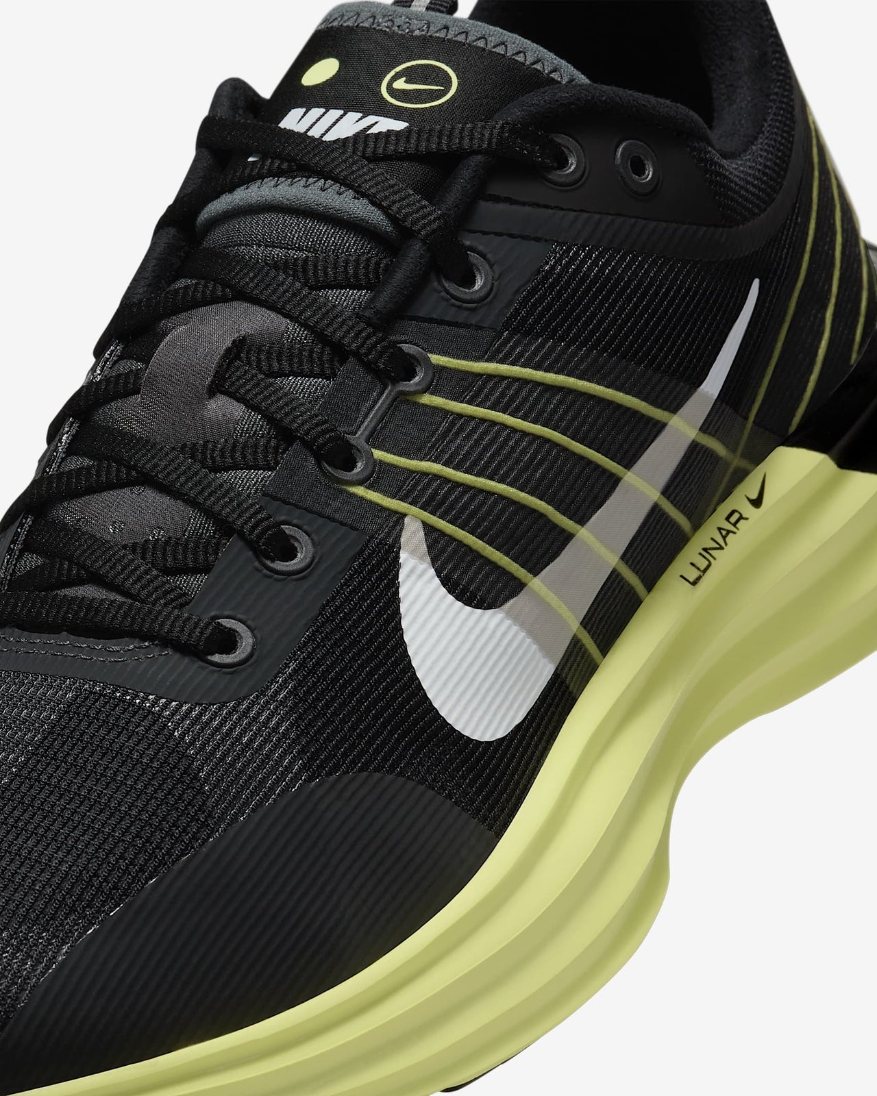 DV2440-006 Nike Lunar Roam Black Iron Grey Light Lemon Twist White (Men's)