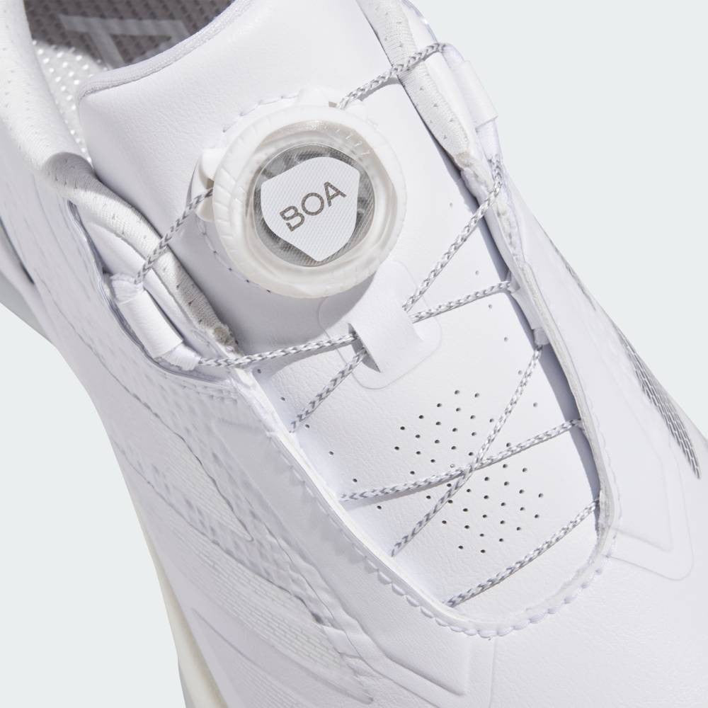 JS1764 adidas Adizero ZG Low Cut Boa Spikeless Golf Cloud White Silver (Women's)