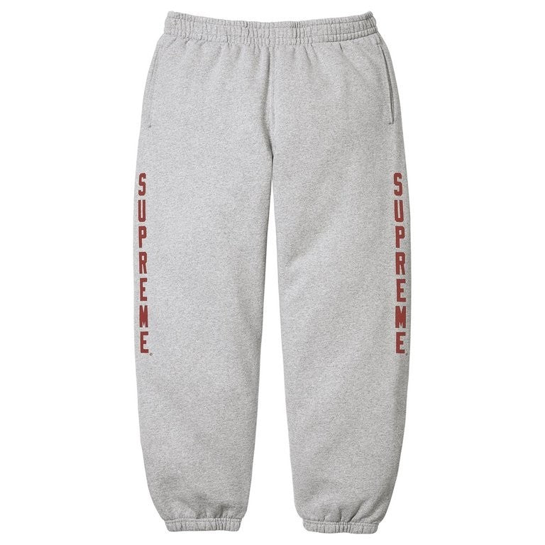 Supreme Washed Logo Sweatpant Heather Grey