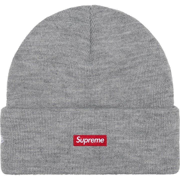 Supreme New Era Tribal S Logo Beanie Heather Grey