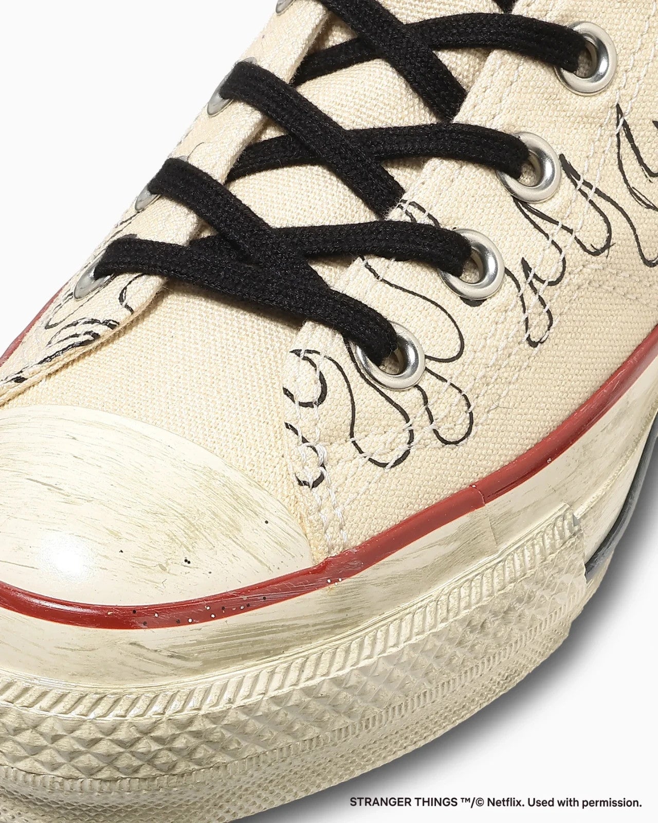 31317091 Stranger Things 5 Converse All Star Aged 87 HC Hi Natural (Men's)