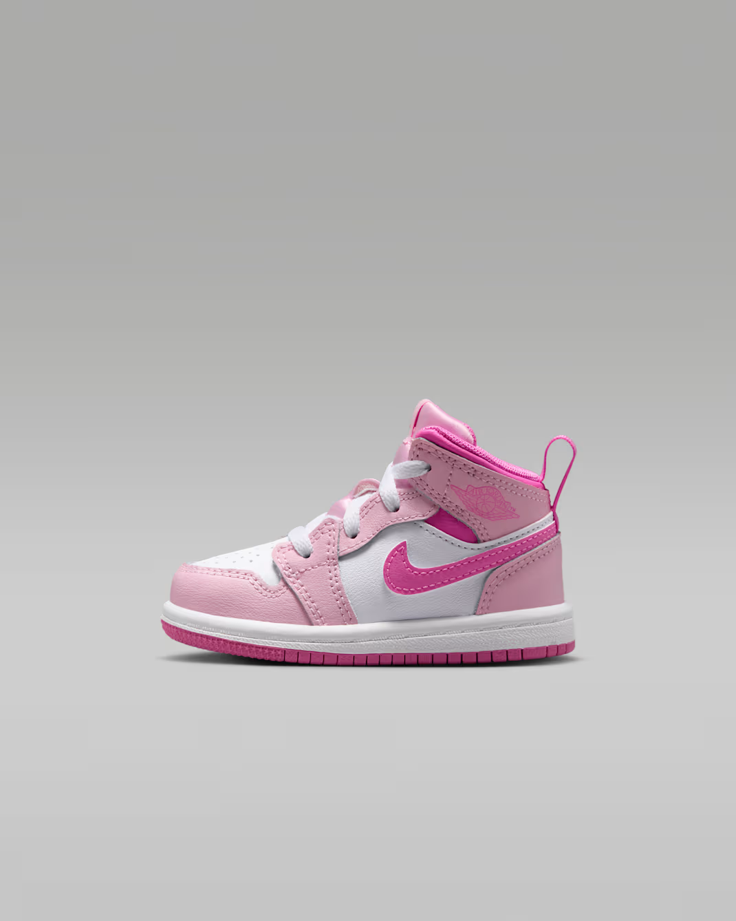 DQ8425-601 Nike TD Jordan 1 Mid "Pink Foam/China Rose" (Toddler)