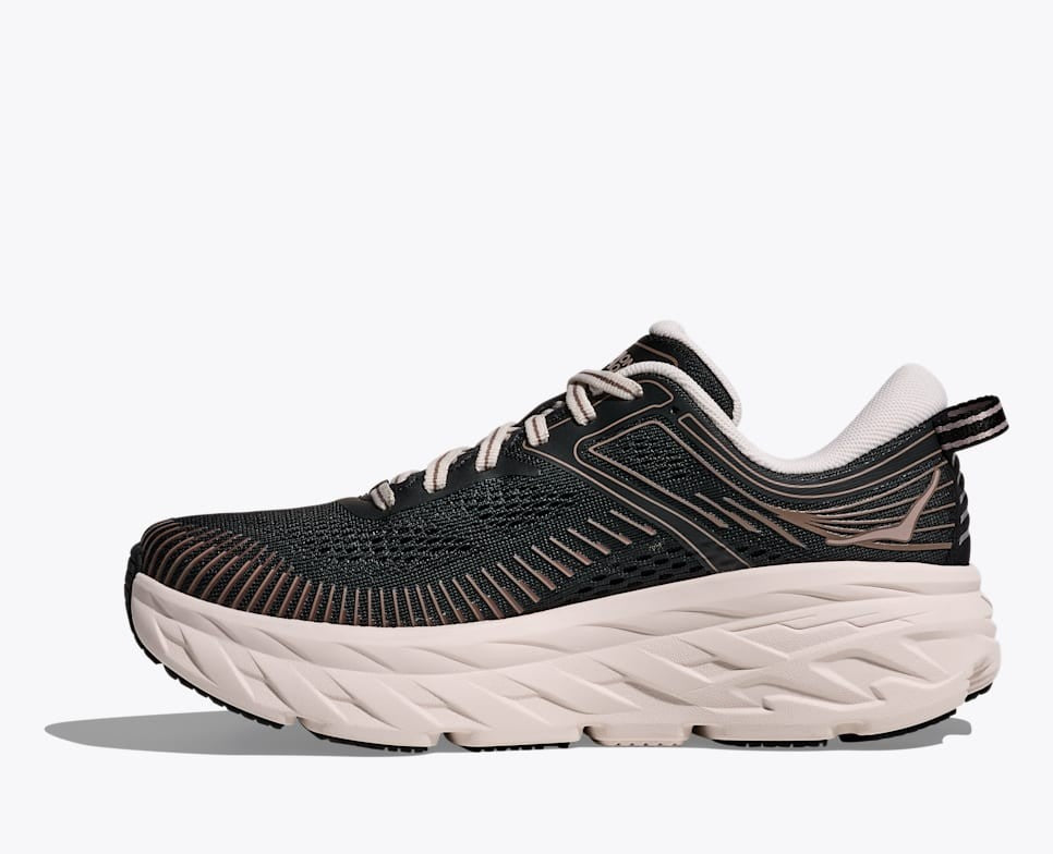 1110519-BCKRS Hoka Bondi 7 Black Rose Cream (Women's)