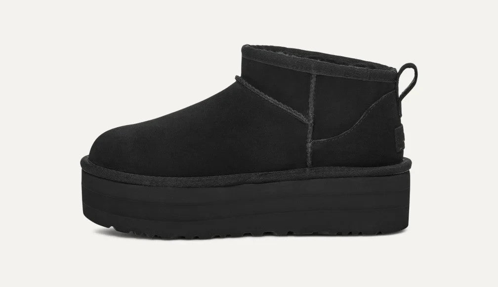 1135092-BLK UGG Classic Ultra Mini Platform Black (Women's)