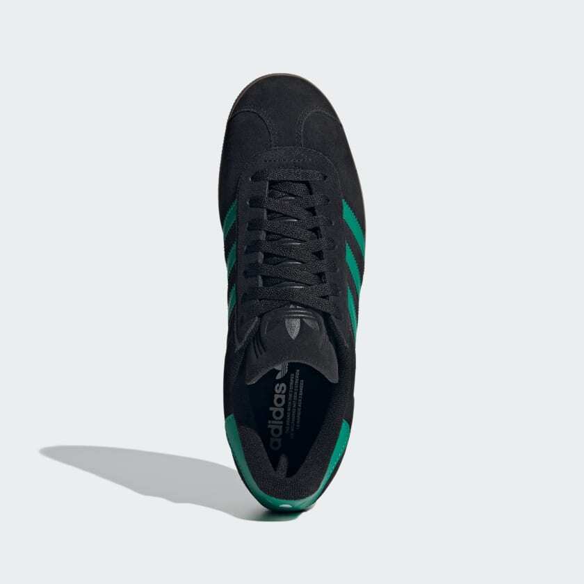 JH5394 adidas Originals Gazelle Core Black Court Green Cloud White (Men's)
