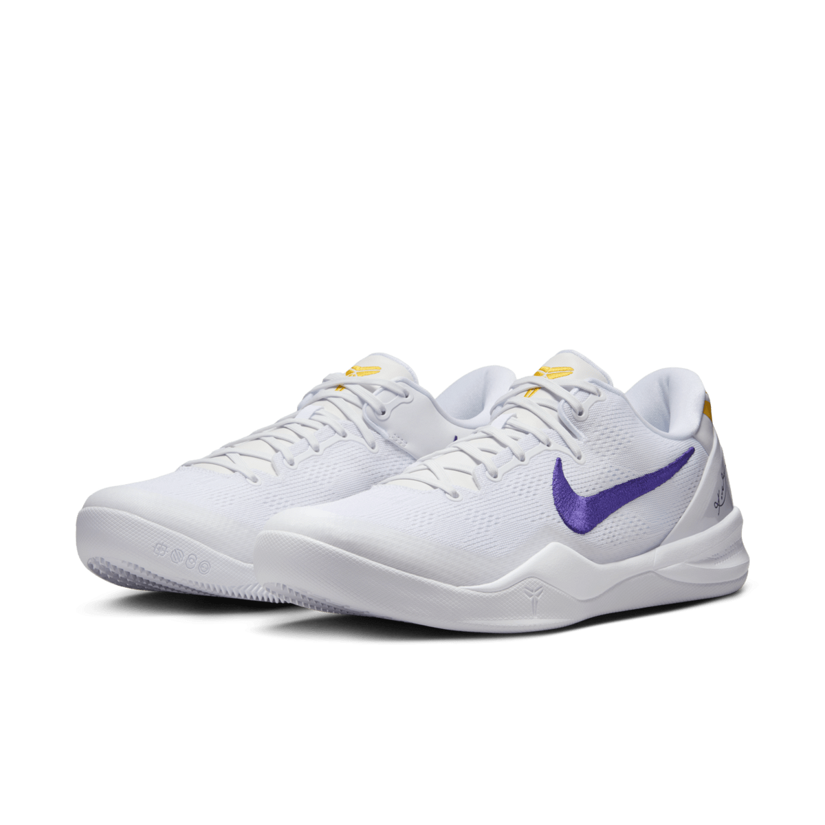 HF9550-100 Nike Kobe 8 Protro White and Court Purple (Men's)