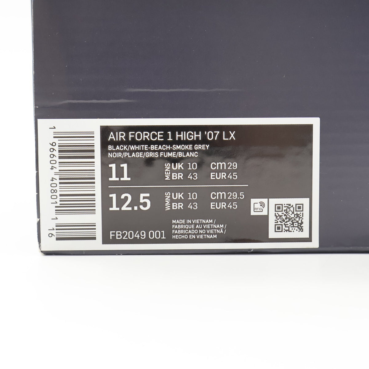 FB2049-001 Nike Air Force 1 High Classics 50 Years Of Hip-Hop Black Grey (Men's)